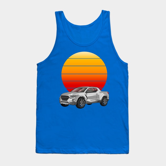 2015 Hyundai Santa Cruz Pickup Truck Tank Top by Guyvit